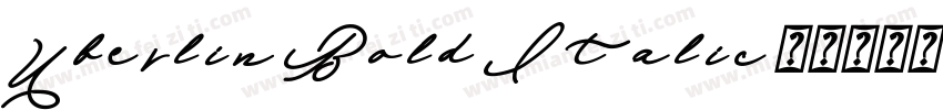 Uberlin Bold Italic字体转换